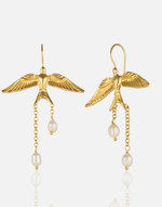 Load image into Gallery viewer, Flying Pearl Earrings - Aquadan.co