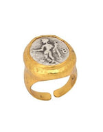 Load image into Gallery viewer, Ancient Coin Ring Adjustable - Aquadan.co