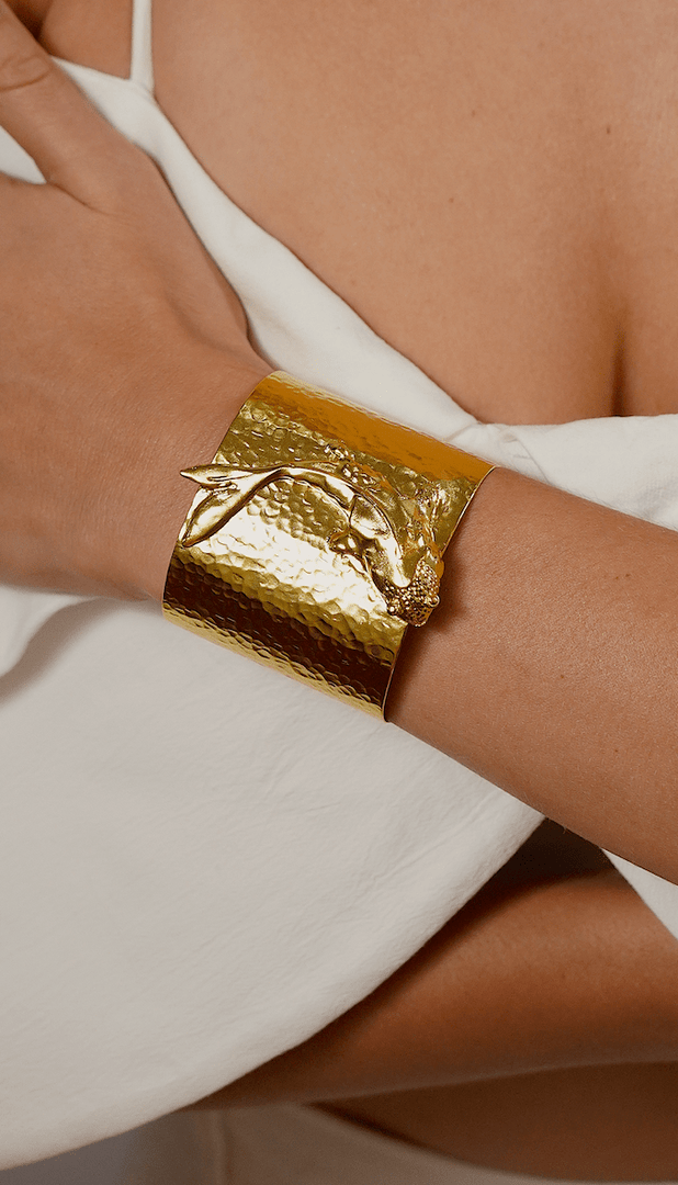 Gold Koi Fish Cuff - Aquadan.co