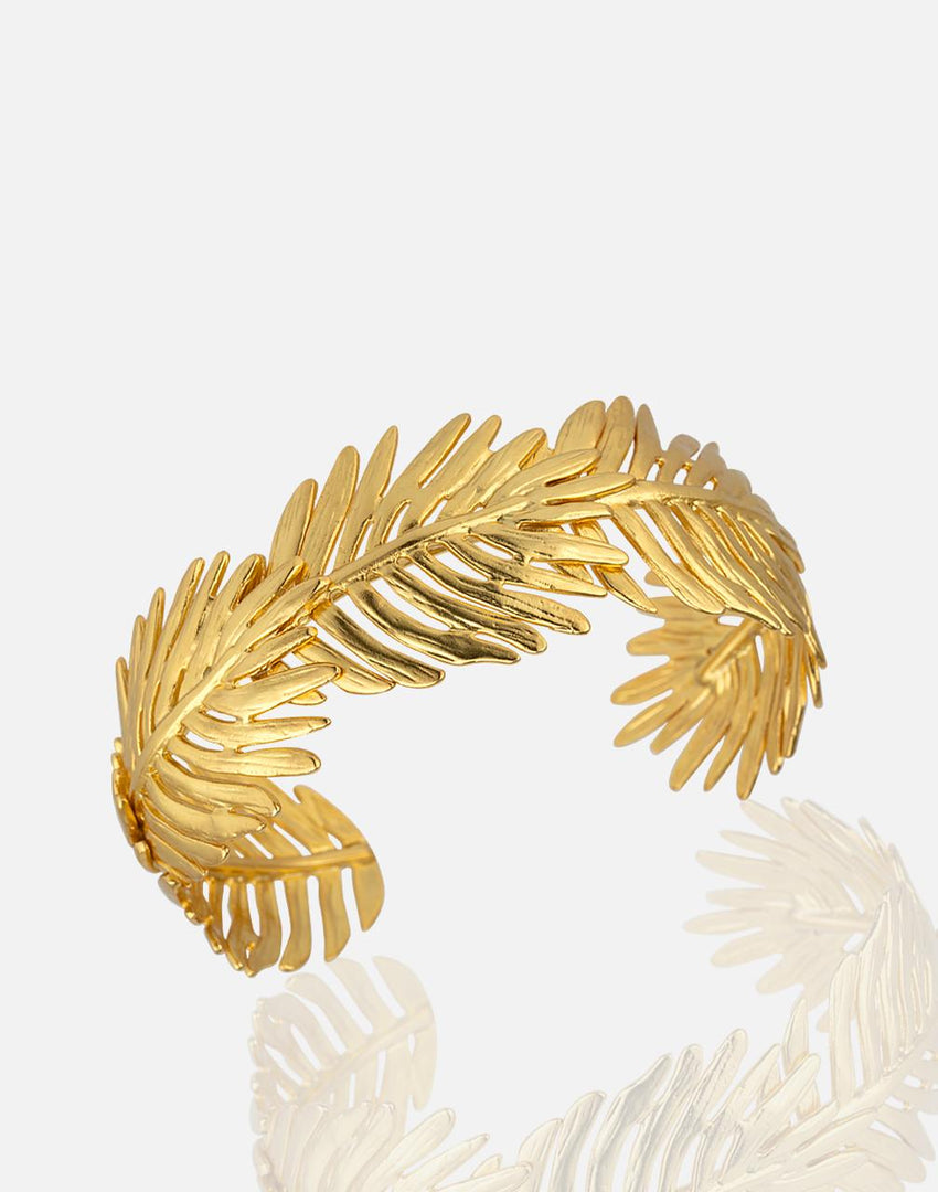 Gold Leaf Cuff - Aquadan.co