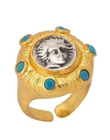 Medusa Crystal Pointed Adjustable Ring - Aquadan.co