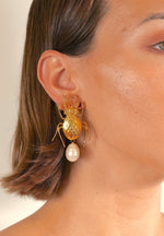 Load image into Gallery viewer, Pearl Roach Earring - Aquadan.co