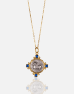 Load image into Gallery viewer, Pegasus Sapphire Medallion Necklace - Aquadan.co